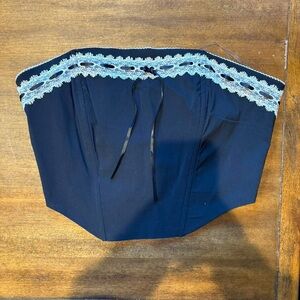 PacSun Black Lace Trim Tube Top